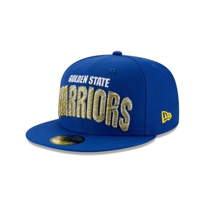Golden State Warriors Gorra | New Era NBA Raised Threads 59fifty Fitted Cap Mexico - Azules